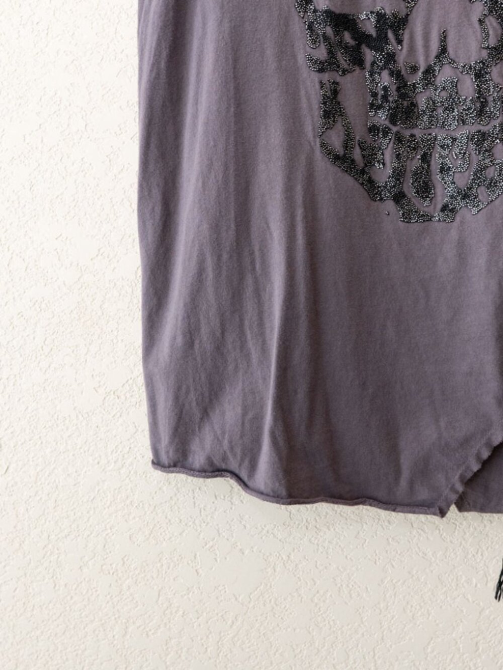 Affliction Y2K Gray Ombre Sleeveless Skull Tank Top Large Made USA Grunge Goth - Picture 6 of 14